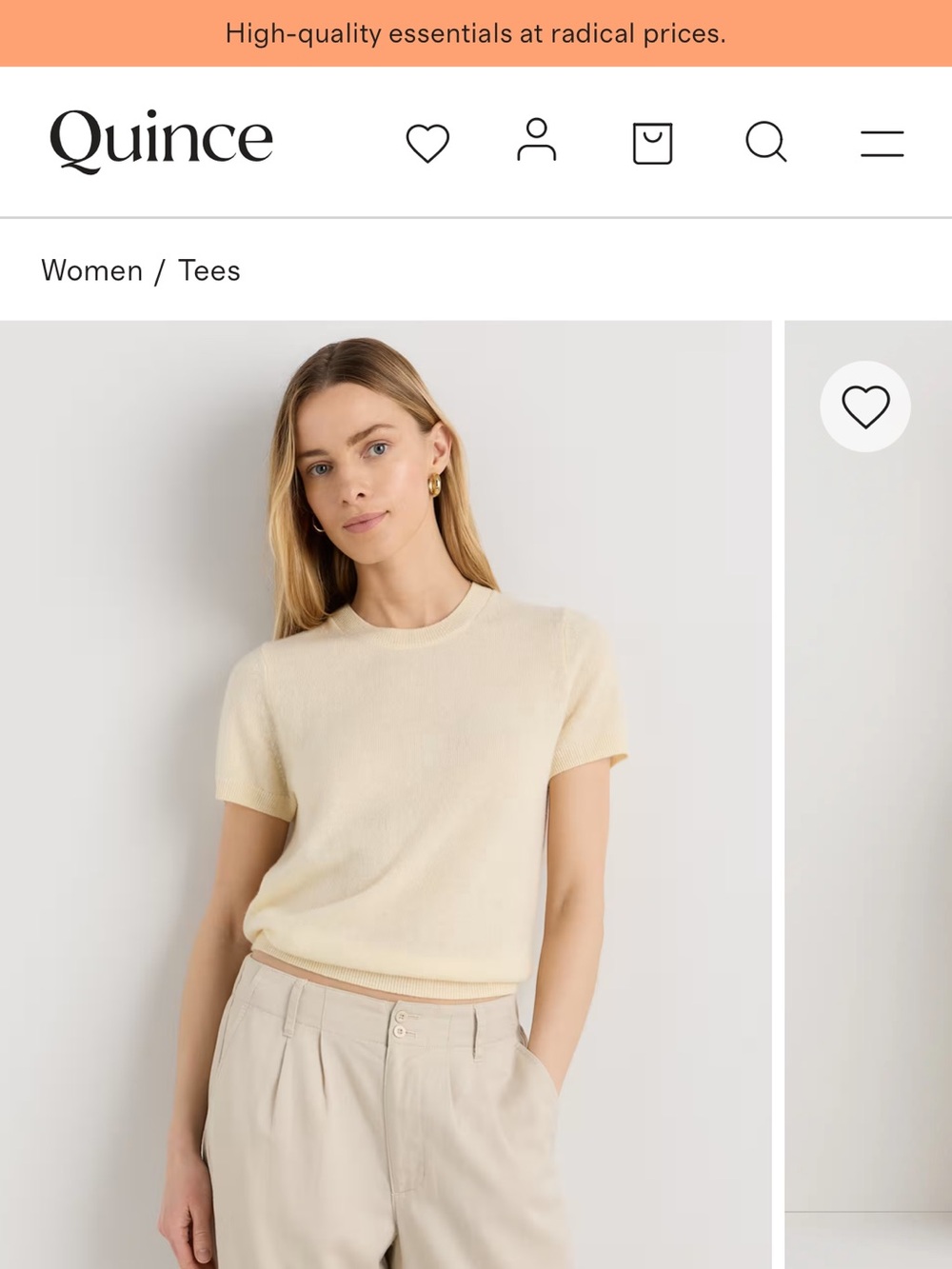 Quince Mongolian Cashmere Knit Top